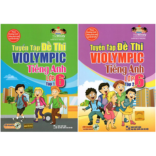 Combo Trọn Bộ Tuyển Tập Violympic Tiếng Anh Lớp 6 (Tặng Kèm Sách Truyện Song Ngữ Anh - Việt)
